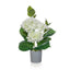 PP Hydrangea White in Grey Pot 45cm.