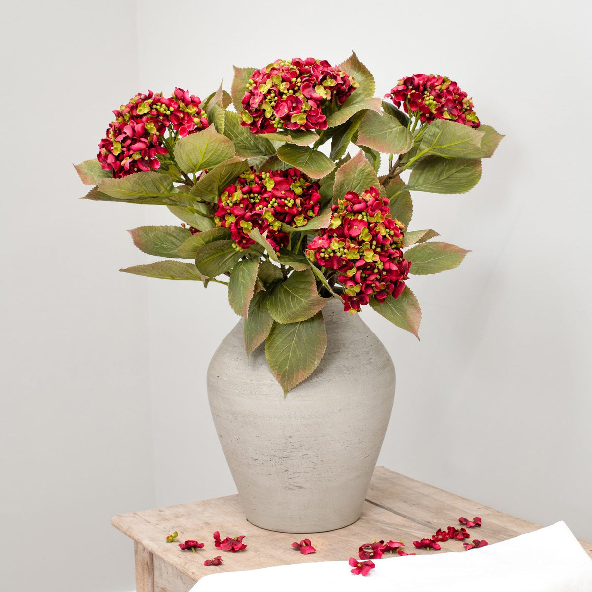 SF Hydrangea Burgundy 80cm.