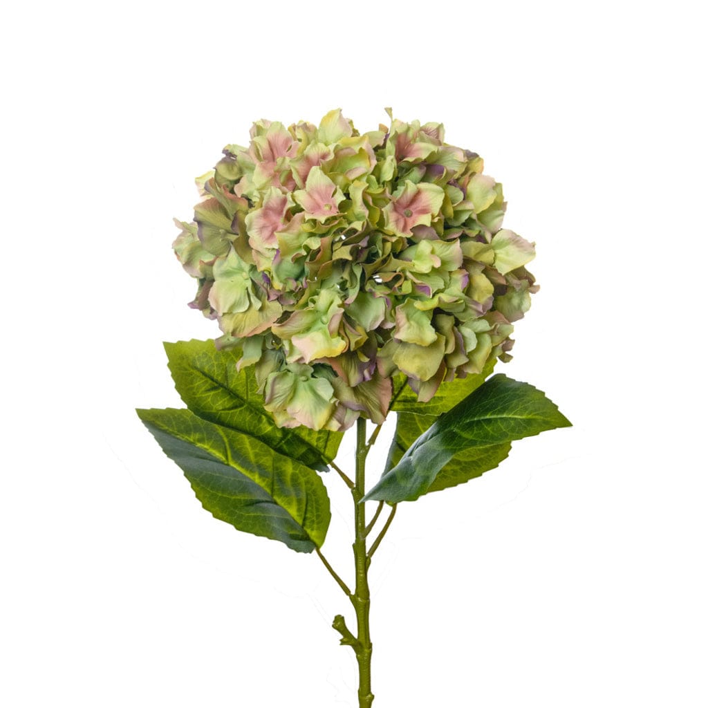 SF Hydrangea Large Green/Pink HY 101cm.