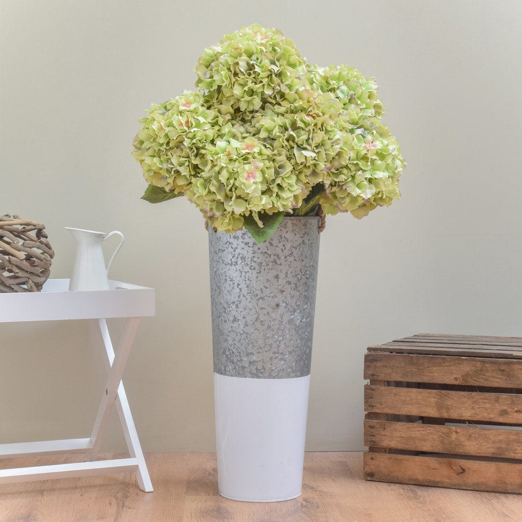 SF Hydrangea Large Green/Pink HY 101cm.