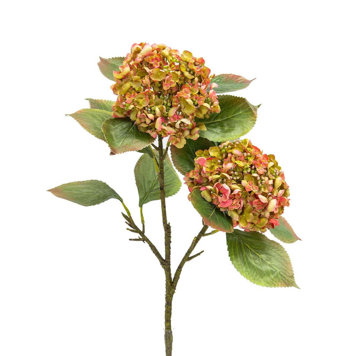 SF Hydrangea Pink/Grn 80cm.