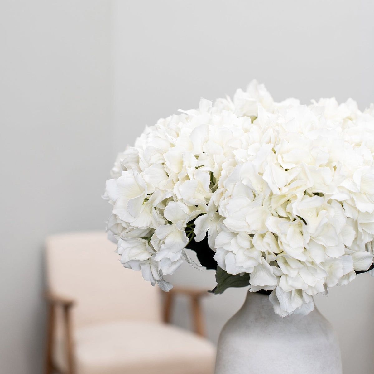 SF Hydrangea White GB 47cm.
