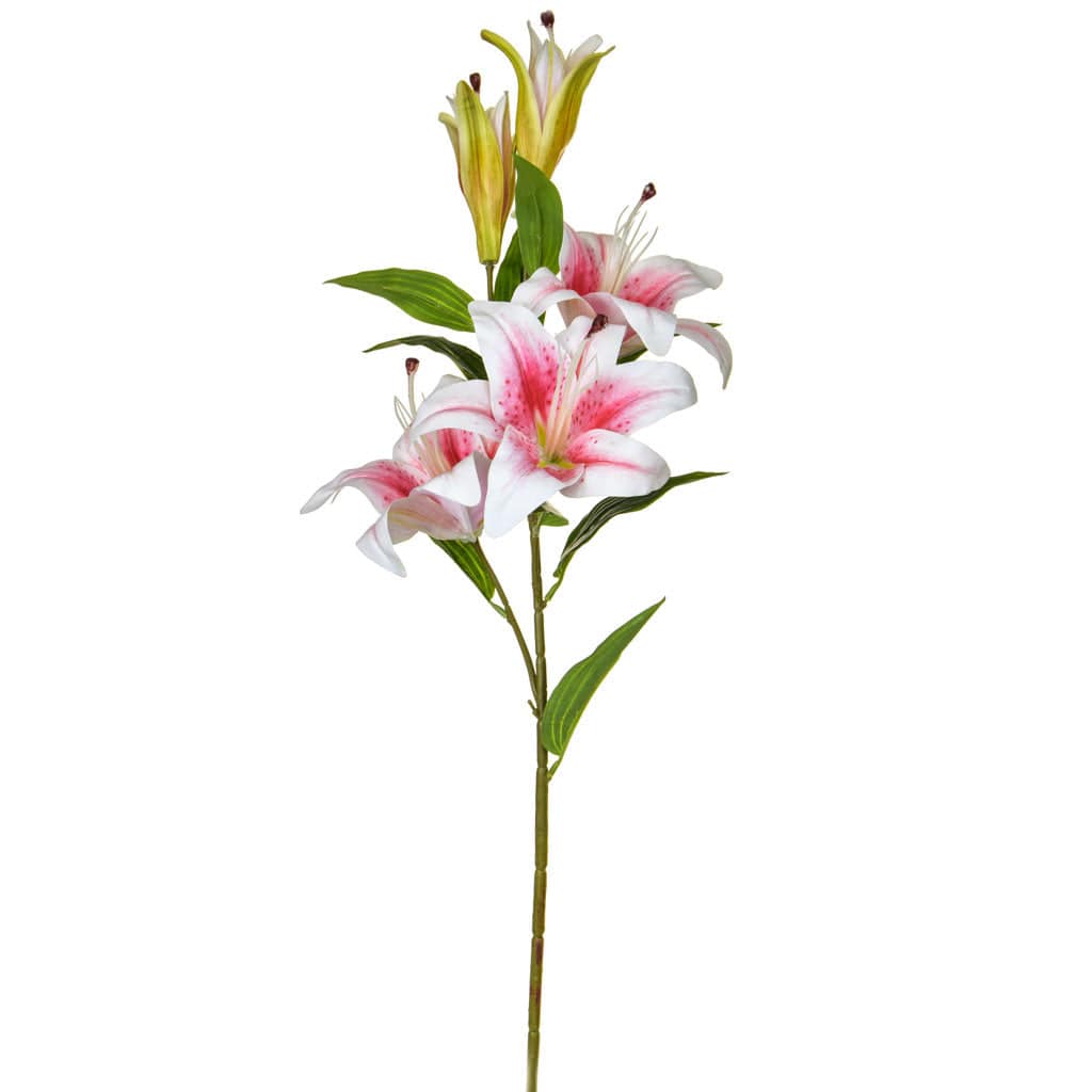 SF Lily Spray Pink XH 100cm.