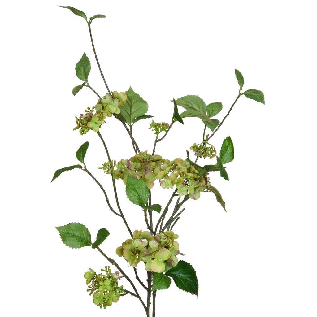 SF Mini Hydrangea Spray Green GB 99cm.
