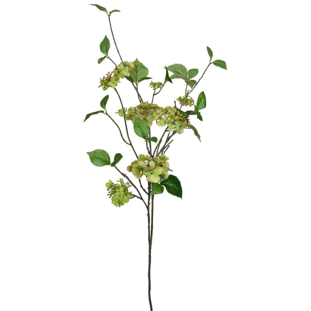 SF Mini Hydrangea Spray Green GB 99cm.