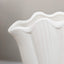 Trixie Neutral Scalloped Shell Vase