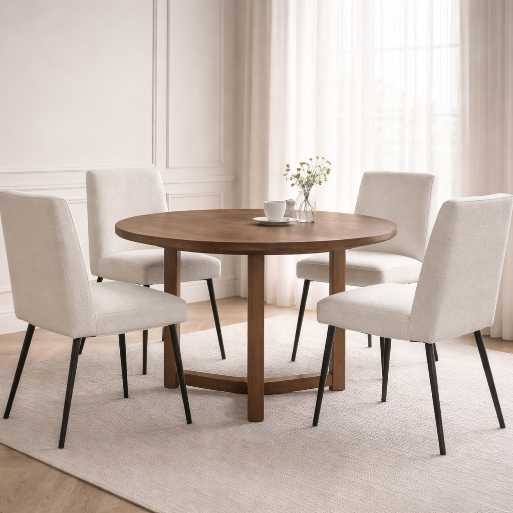 Twenty10 Designs Dining Iris Dining Table - Walnut House of Isabella UK