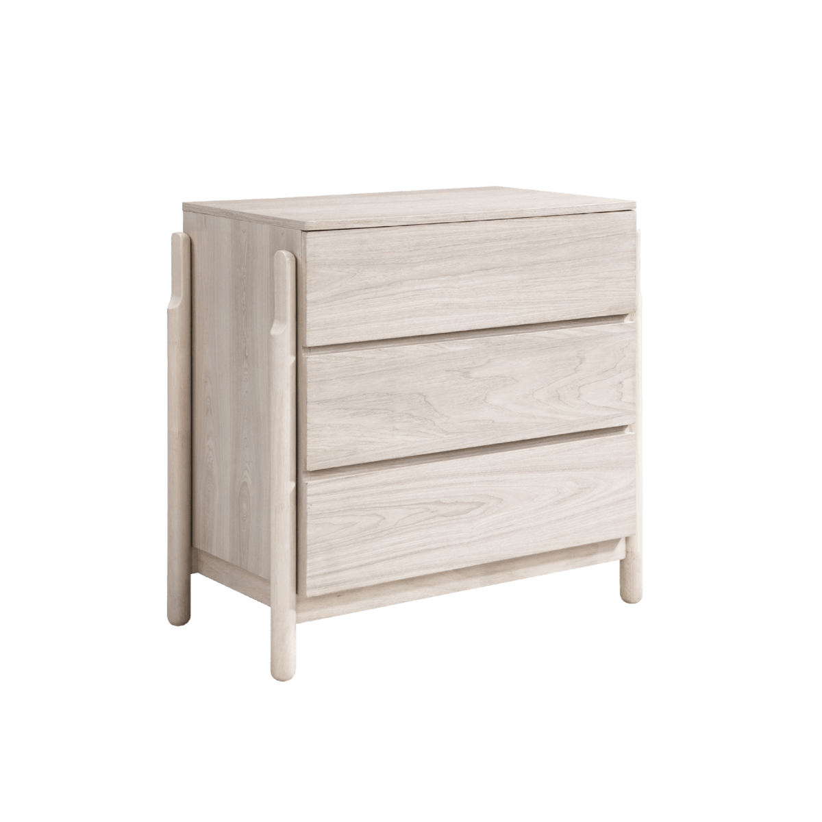 Twenty10 Designs Furniture Whisper 3 Drawer Chest in Washed Oak / 850 x 450 x 800 mm Whisper Chest House of Isabella UK