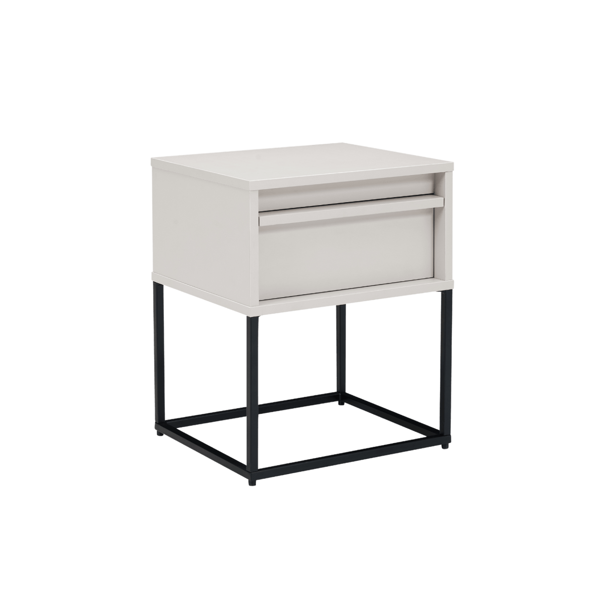 Twenty10 Designs Living Albion Bedside Table in Stone / 400 x 350 x 500 mm Albion Bedside House of Isabella UK