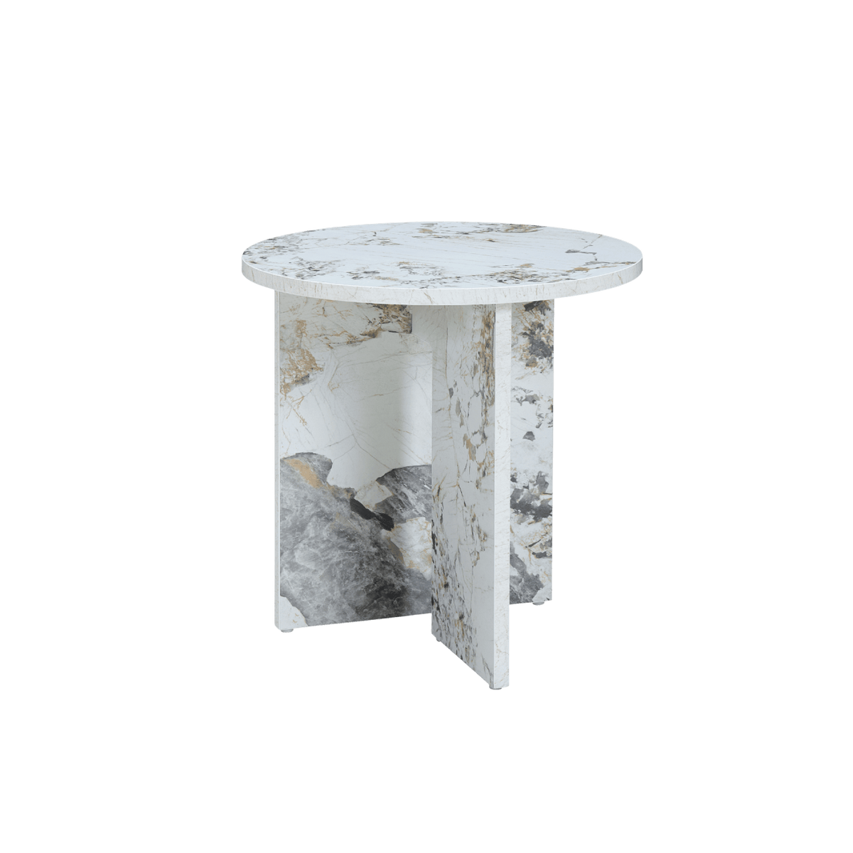 Twenty10 Designs Living Aura Side Table Pandora Marble Effect / 400 x 400 x 400 mm Aura Side Table House of Isabella UK