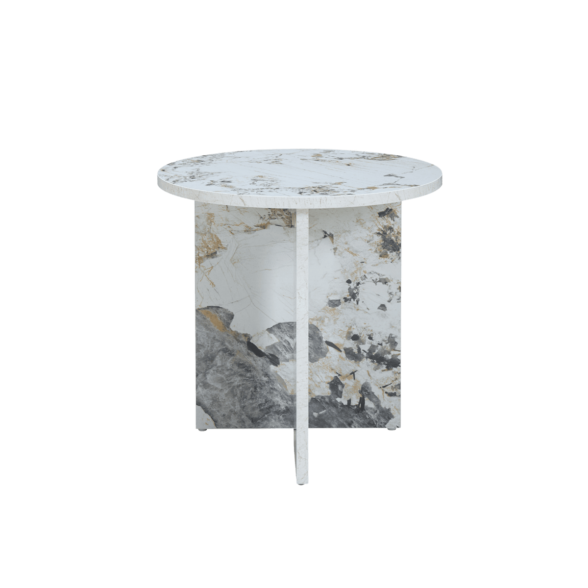 Twenty10 Designs Living Aura Side Table Pandora Marble Effect / 400 x 400 x 400 mm Aura Side Table House of Isabella UK