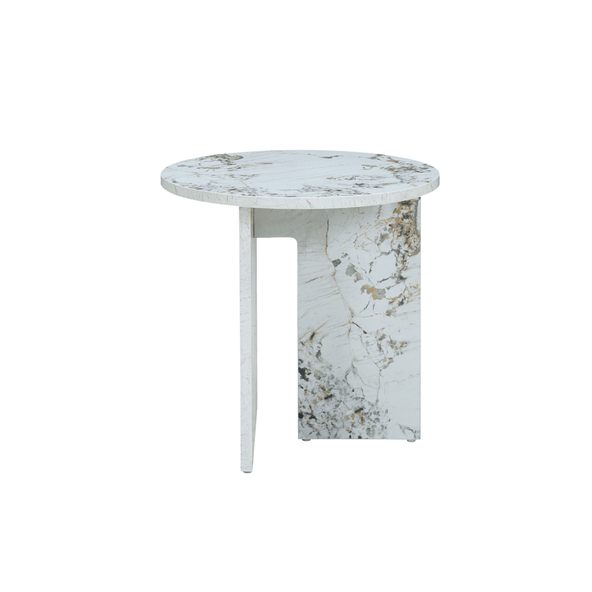 Twenty10 Designs Living Aura Side Table Pandora Marble Effect / 400 x 400 x 400 mm Aura Side Table House of Isabella UK