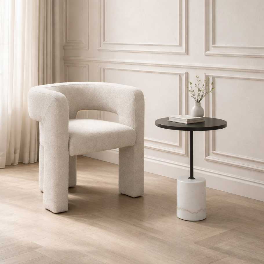 Twenty10 Designs Living Crescent Occasional Chair House of Isabella UK