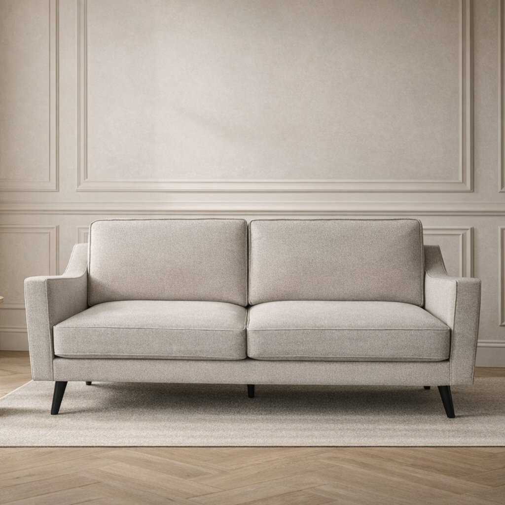 Twenty10 Designs Living Daffy 2.5 Seat - Greige Linen House of Isabella UK