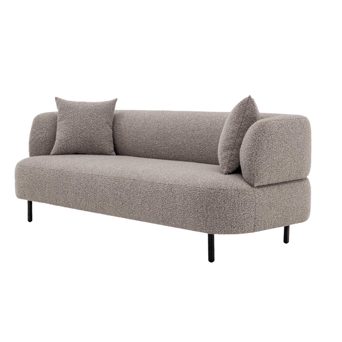 Twenty10 Designs Living Luma 3 Seat Sofa In Ascot Toffee Boucle / 2020 x 820 x 780/SH420 Luma 3 Seat Sofa House of Isabella UK