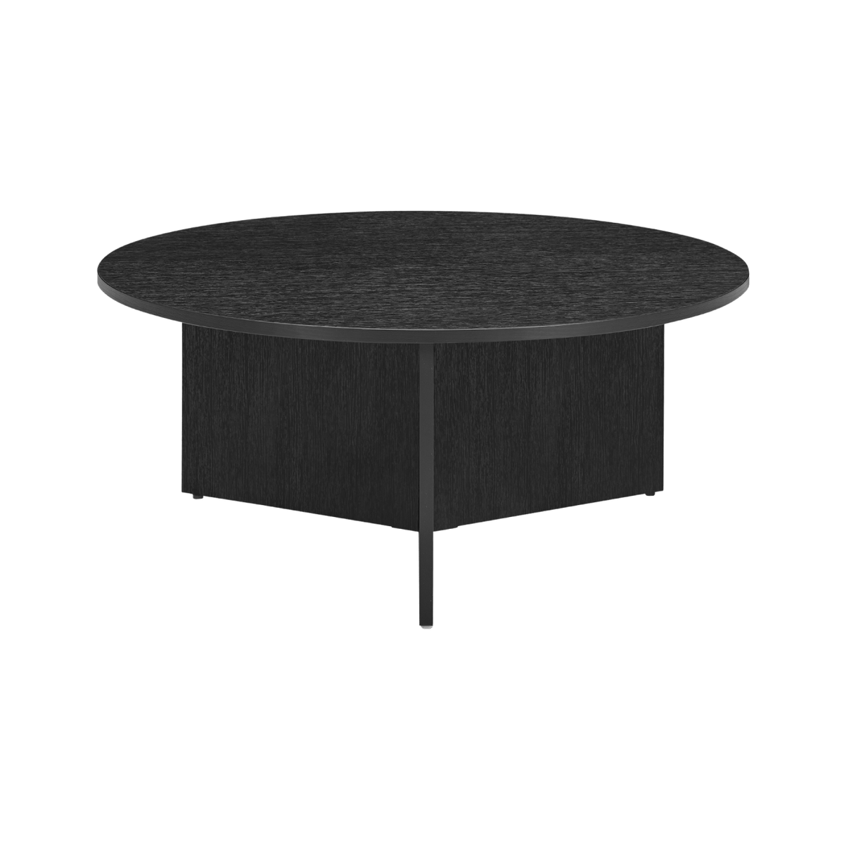 Twenty10 Designs Living Nova Round Coffee Table in Black / 800 x 800 x 400 mm Nova Coffee Table House of Isabella UK