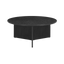 Twenty10 Designs Living Nova Round Coffee Table in Black / 800 x 800 x 400 mm Nova Coffee Table House of Isabella UK