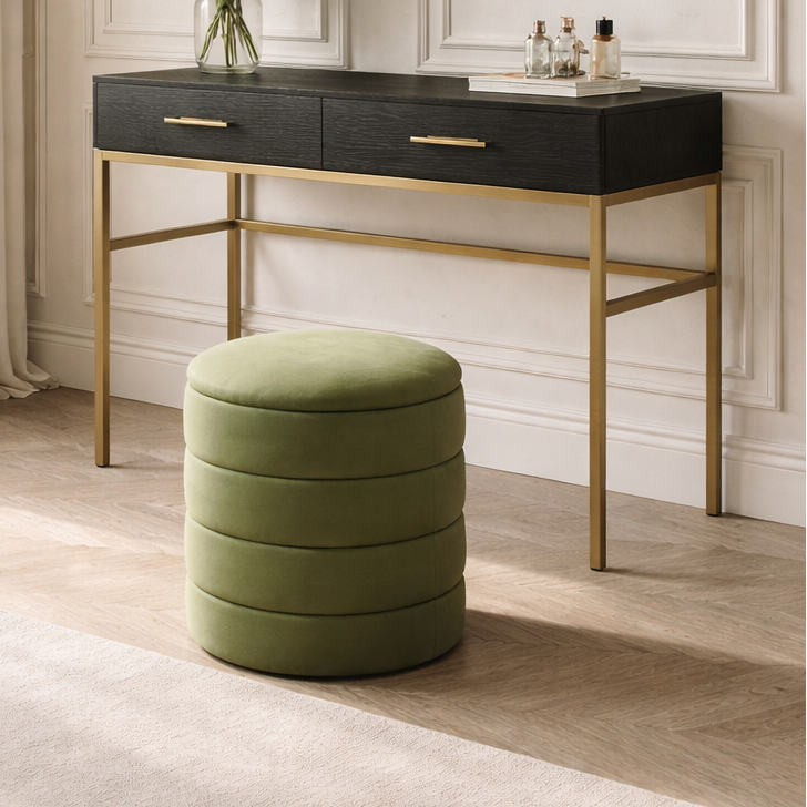 Twenty10 Designs Living Ripple Cylindrical Ribbed Stool House of Isabella UK