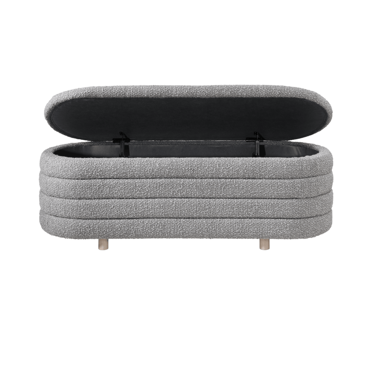 Twenty10 Designs Living Ripple Storage Oval Ottoman House of Isabella UK