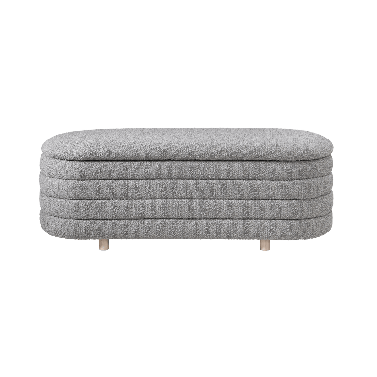 Twenty10 Designs Living Ripple Storage Oval Ottoman House of Isabella UK