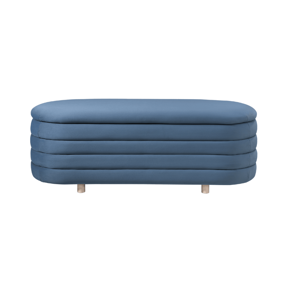 Twenty10 Designs Living Ripple Storage Oval Ottoman House of Isabella UK