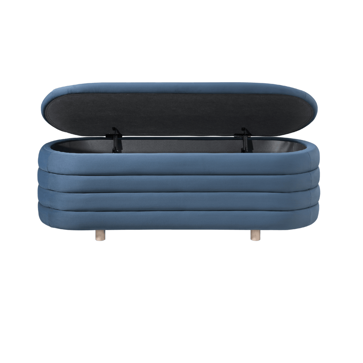 Twenty10 Designs Living Ripple Storage Oval Ottoman House of Isabella UK