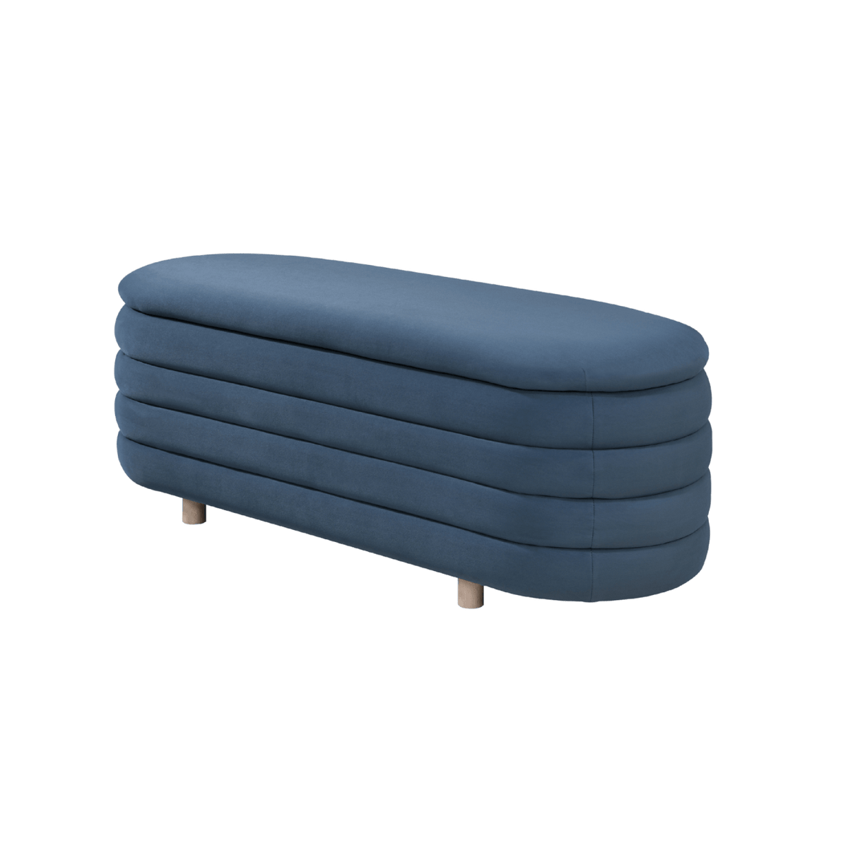 Twenty10 Designs Living Ripple Storage Oval Ottoman House of Isabella UK
