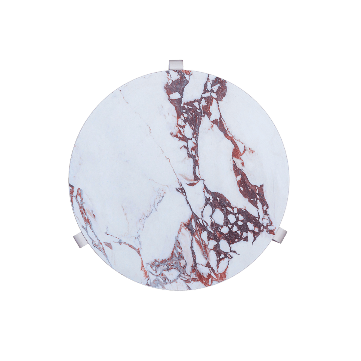 Twenty10 Designs Living Violetta Marble Effect / 400 x 400 x 500 mm Halo Side Table House of Isabella UK