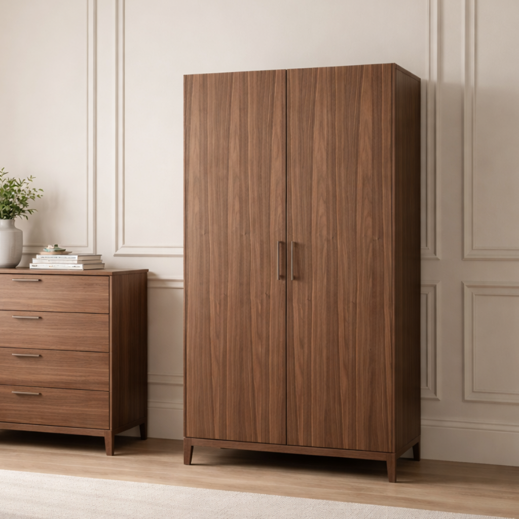 Twenty10 Designs Sleeping Calla Wardrobe - Walnut House of Isabella UK