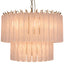 Twisted Frost Glass Chandelier - Small