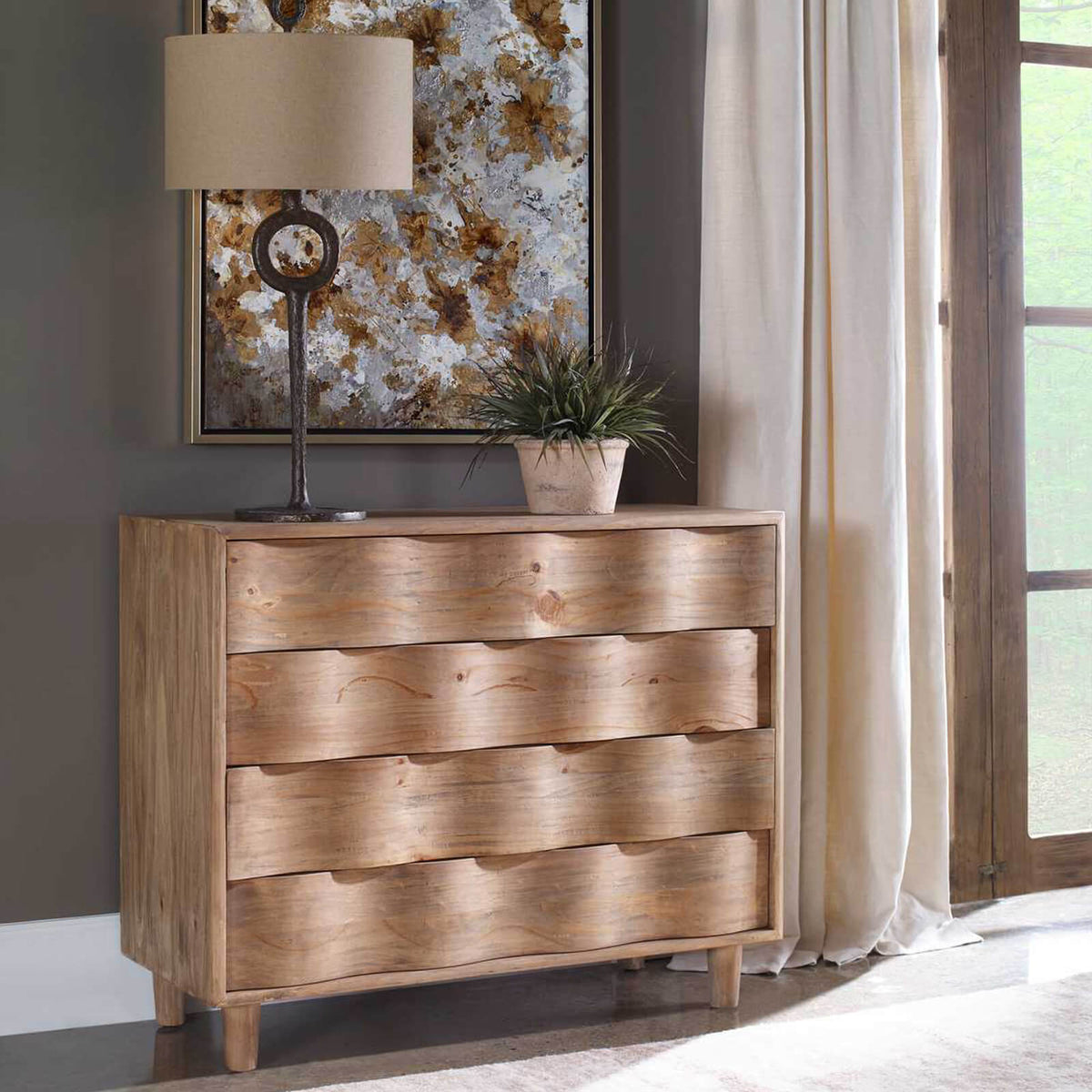 Crawford Chest of Drawers in Light Oak