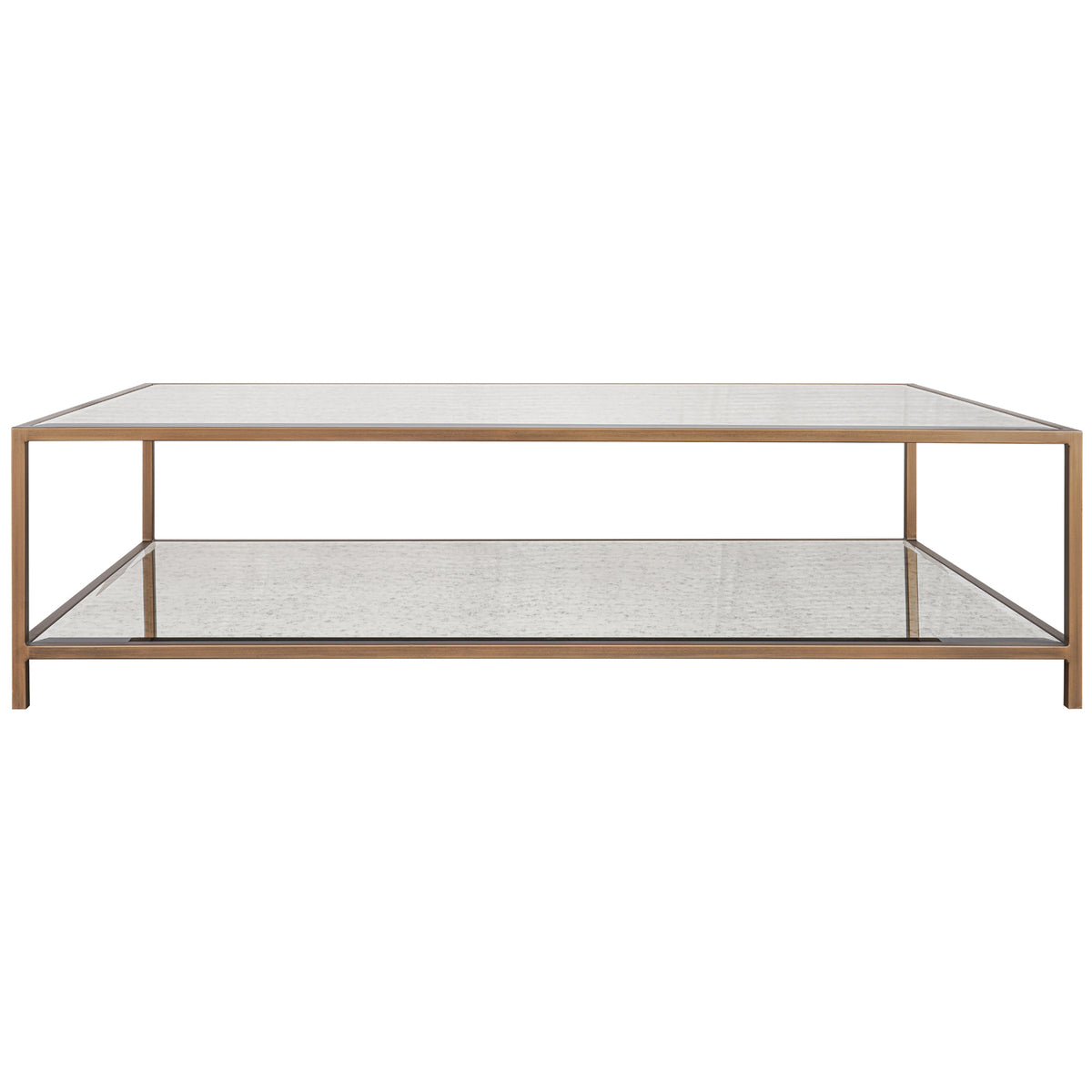 Upton Coffee Table in Antique Brass