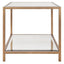 Keiichi Living Upton Side Table in Antique Brass House of Isabella UK