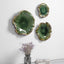 Uttermost Accessories Abella Ceramic Wall-Mounted Bowls in Green - Set of 3 House of Isabella UK