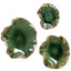 Uttermost Accessories Abella Ceramic Wall-Mounted Bowls in Green - Set of 3 House of Isabella UK