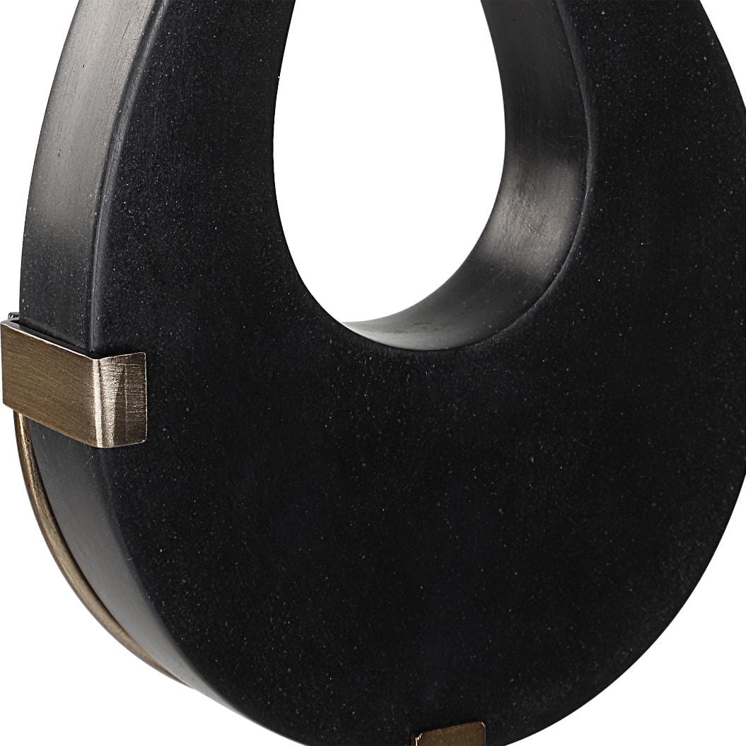 Uttermost Accessories Abstract Flame Sculptures in Black - Set of 2 House of Isabella UK