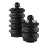Uttermost Accessories Accordion Black Wood Containers, Set of 2 House of Isabella UK