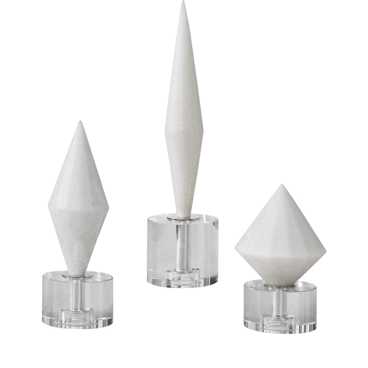 Uttermost Accessories Alize White Stone Sculptures S/3 House of Isabella UK