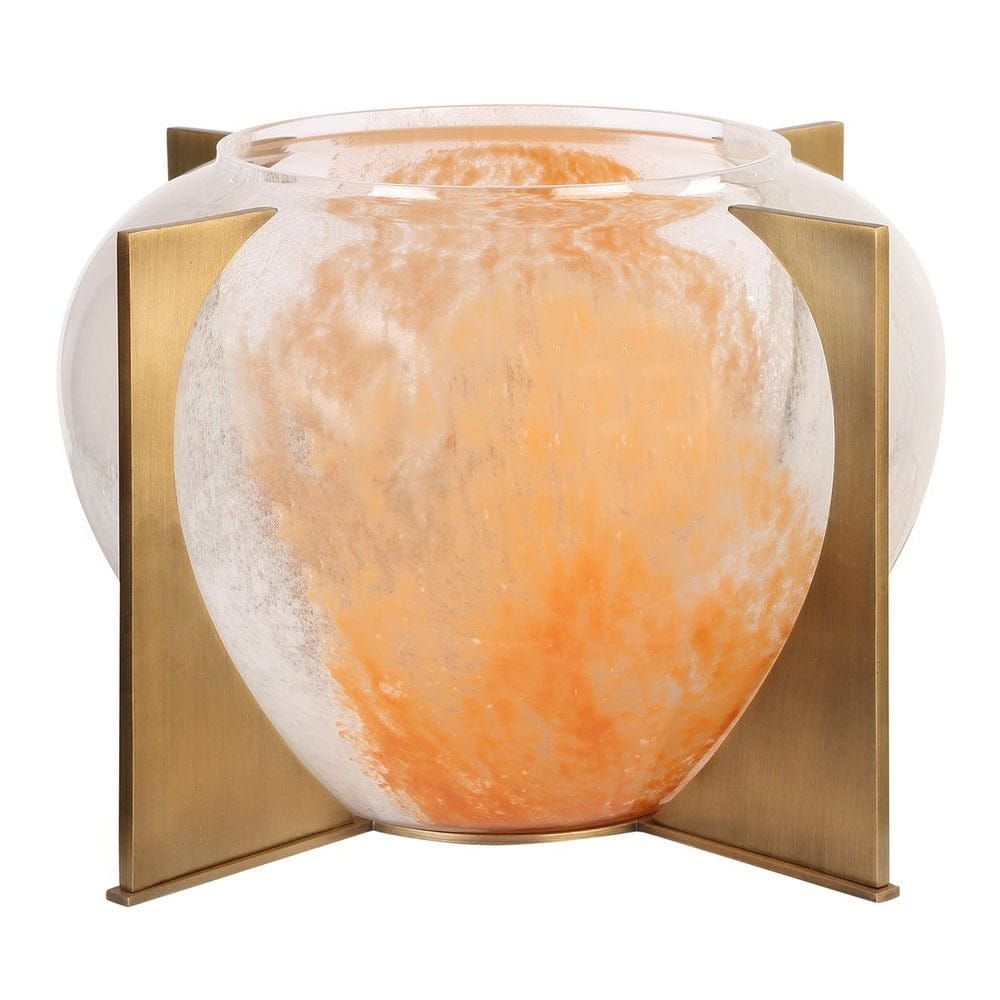 Uttermost Accessories Amber Swirl Vase House of Isabella UK