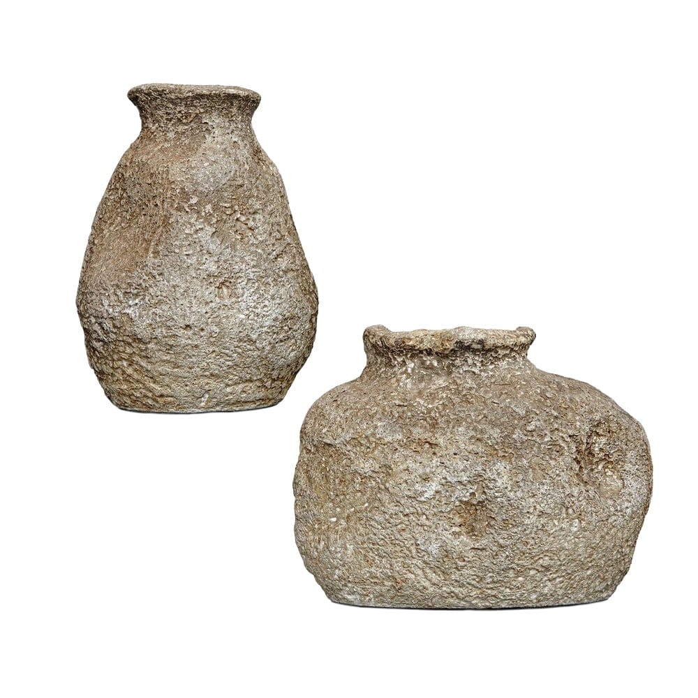 Uttermost Accessories Anchient Echos Indoor-Outdoor Vases Set of 2 House of Isabella UK