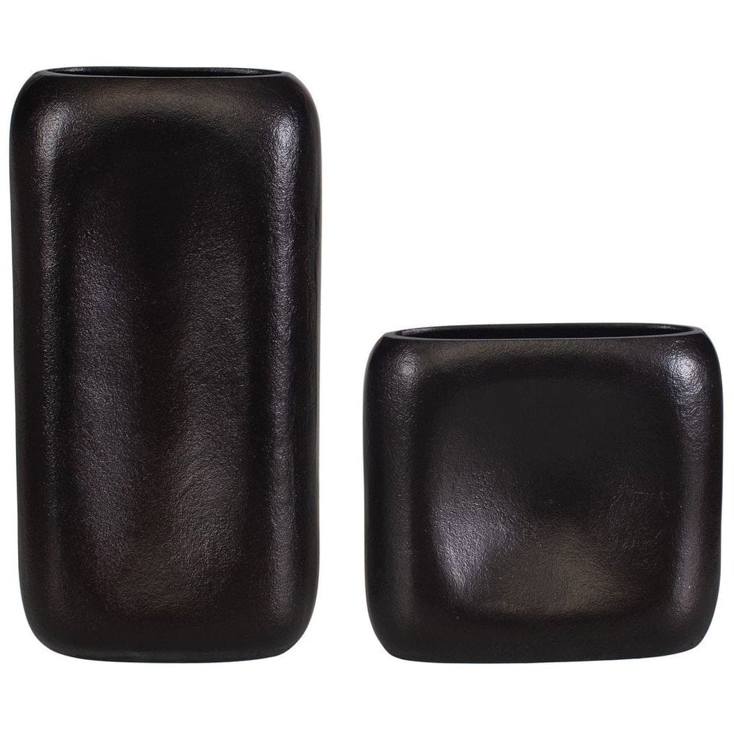 Uttermost Accessories Anodic Vases in Dark Brown - Set of 2 House of Isabella UK