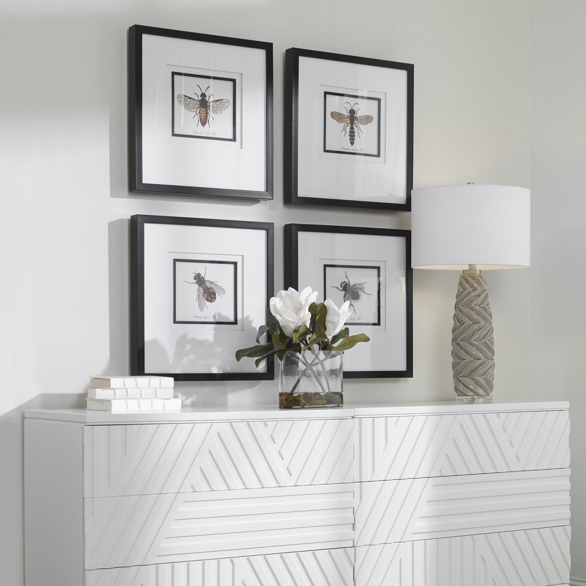 Uttermost Accessories Anthophila Framed Prints, S/4 House of Isabella UK