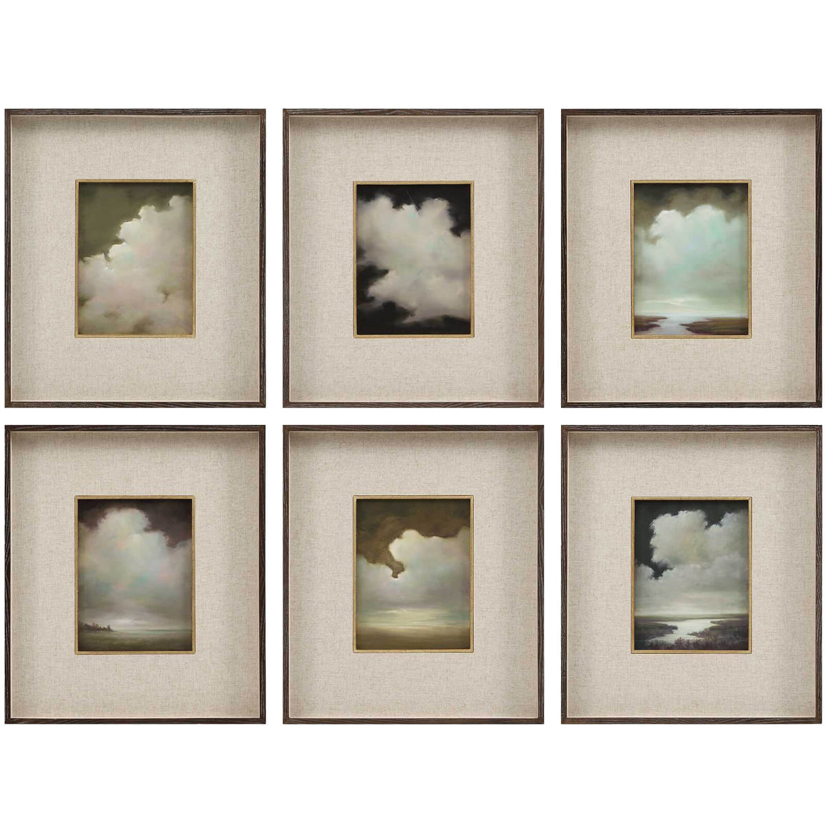 Uttermost Accessories Autumn Cumulation Framed Canvases - Set of 6 House of Isabella UK