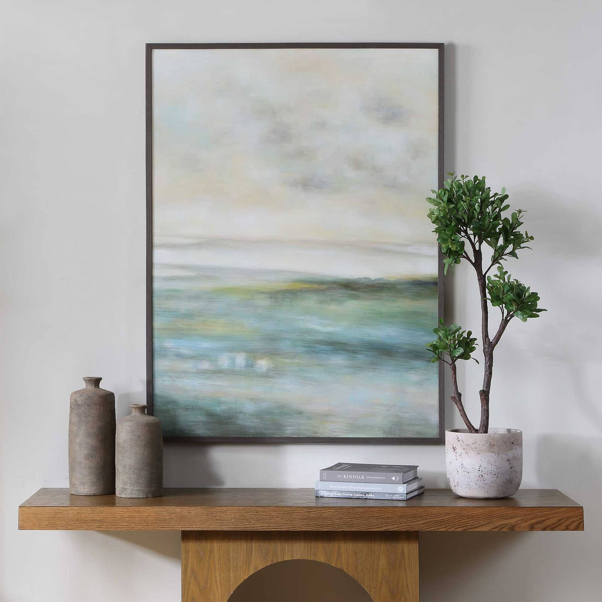 Uttermost Accessories Awakening Hand Painted Landscape Art House of Isabella UK
