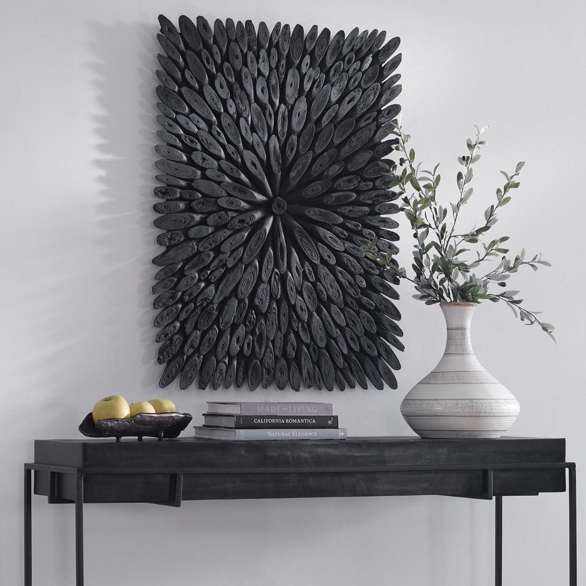 Uttermost Accessories Bahama Black Wood Wall Decor House of Isabella UK