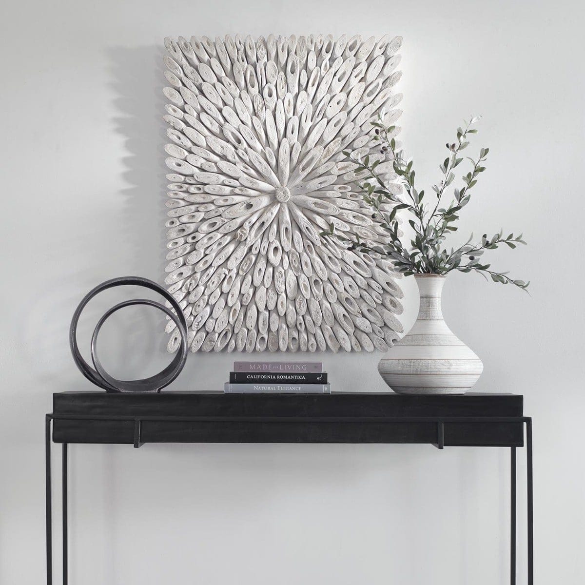 Uttermost Accessories Bahama Wood Whitewashed Wall Decor House of Isabella UK