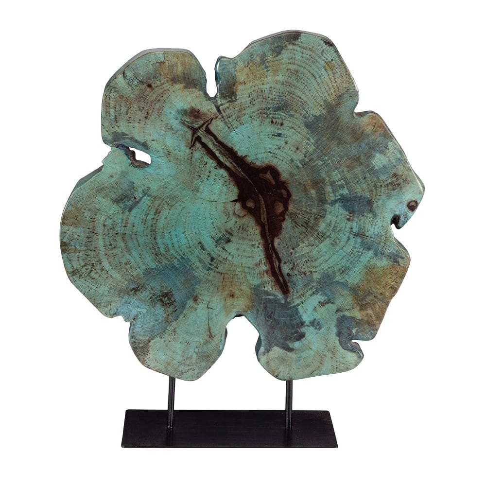 Uttermost Accessories Bahati Mounted Wooden Sculpture in Blue House of Isabella UK