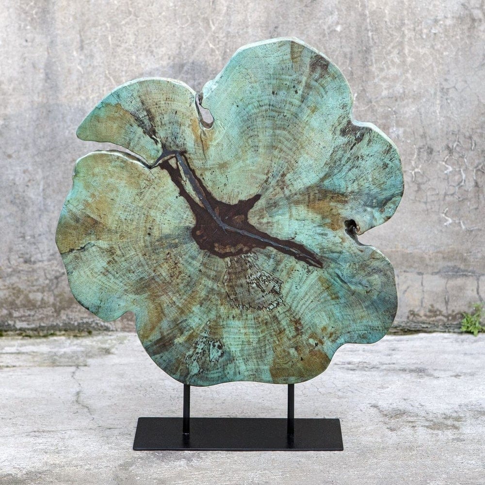 Uttermost Accessories Bahati Mounted Wooden Sculpture in Blue House of Isabella UK