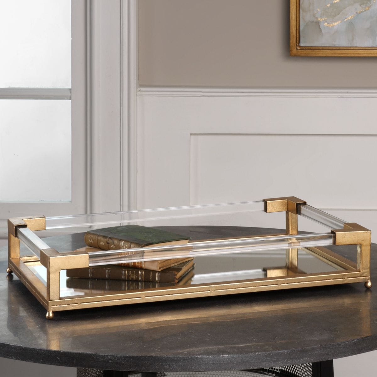 Uttermost Accessories Balkan Mirrored Tray House of Isabella UK