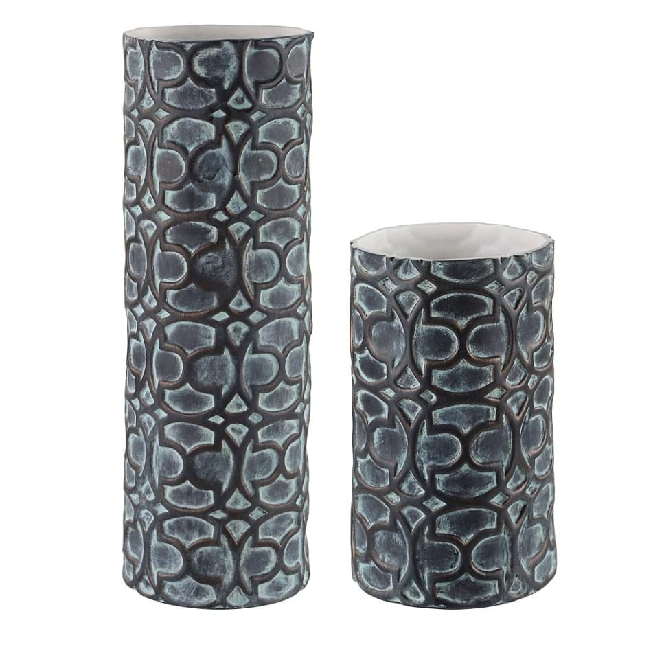 Uttermost Accessories Baltra Bronze Patina Vases, Set of 2 House of Isabella UK